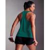 image:imageMAGCOMSEN Tank Tops for Women Workout Racerback Sleeveless Racer Back Tops Athletic Yoga Running Gym Muscle Pilates TankEmerald Green