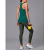 image:imageMAGCOMSEN Tank Tops for Women Workout Racerback Sleeveless Racer Back Tops Athletic Yoga Running Gym Muscle Pilates TankEmerald Green