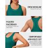 image:imageMAGCOMSEN Tank Tops for Women Workout Racerback Sleeveless Racer Back Tops Athletic Yoga Running Gym Muscle Pilates TankEmerald Green
