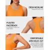 image:imageMAGCOMSEN Tank Tops for Women Workout Racerback Sleeveless Racer Back Tops Athletic Yoga Running Gym Muscle Pilates TankFluorescent Orange