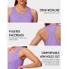 image:imageMAGCOMSEN Tank Tops for Women Workout Racerback Sleeveless Racer Back Tops Athletic Yoga Running Gym Muscle Pilates TankLight Purple