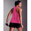 image:imageMAGCOMSEN Tank Tops for Women Workout Racerback Sleeveless Racer Back Tops Athletic Yoga Running Gym Muscle Pilates TankRose Red