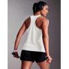 image:imageMAGCOMSEN Tank Tops for Women Workout Racerback Sleeveless Racer Back Tops Athletic Yoga Running Gym Muscle Pilates TankWhite