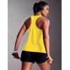image:imageMAGCOMSEN Tank Tops for Women Workout Racerback Sleeveless Racer Back Tops Athletic Yoga Running Gym Muscle Pilates TankYellow