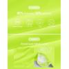 image:imageMAGCOMSEN Womens Running Shorts with Hip Ruffle High Waisted Quick Dry Athletic Shorts with Liner Zip Pocket Gym WorkoutNeon Green