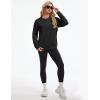 image:imageMAGCOMSEN Womens Sweatshirt Fleece Sherpa Lined Pullover Sweaters Warm Long Sleeve Shirts Crewneck Winter TopsBlack