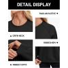 image:imageMAGCOMSEN Womens Sweatshirt Fleece Sherpa Lined Pullover Sweaters Warm Long Sleeve Shirts Crewneck Winter TopsBlack