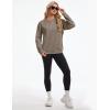 image:imageMAGCOMSEN Womens Sweatshirt Fleece Sherpa Lined Pullover Sweaters Warm Long Sleeve Shirts Crewneck Winter TopsCoffee Grey