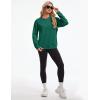 image:imageMAGCOMSEN Womens Sweatshirt Fleece Sherpa Lined Pullover Sweaters Warm Long Sleeve Shirts Crewneck Winter TopsEmerald Green