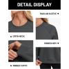 image:imageMAGCOMSEN Womens Sweatshirt Fleece Sherpa Lined Pullover Sweaters Warm Long Sleeve Shirts Crewneck Winter TopsGray