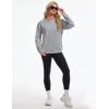 image:imageMAGCOMSEN Womens Sweatshirt Fleece Sherpa Lined Pullover Sweaters Warm Long Sleeve Shirts Crewneck Winter TopsLight Gray