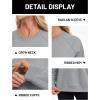 image:imageMAGCOMSEN Womens Sweatshirt Fleece Sherpa Lined Pullover Sweaters Warm Long Sleeve Shirts Crewneck Winter TopsLight Gray