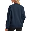 image:imageMAGCOMSEN Womens Sweatshirt Fleece Sherpa Lined Pullover Sweaters Warm Long Sleeve Shirts Crewneck Winter TopsNavy