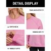 image:imageMAGCOMSEN Womens Sweatshirt Fleece Sherpa Lined Pullover Sweaters Warm Long Sleeve Shirts Crewneck Winter TopsPink