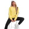 image:imageMAGCOMSEN Womens Sweatshirt Fleece Sherpa Lined Pullover Sweaters Warm Long Sleeve Shirts Crewneck Winter TopsYellow