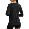 image:imageMAGCOMSEN Womens UPF 50 Sun Shirts Long Sleeve UV Protection Shirt Quick Dry Lightweight Workout Athletic Hiking TopsBlack