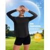 image:imageMAGCOMSEN Womens UPF 50 Sun Shirts Long Sleeve UV Protection Shirt Quick Dry Lightweight Workout Athletic Hiking TopsBlack