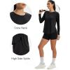 image:imageMAGCOMSEN Womens UPF 50 Sun Shirts Long Sleeve UV Protection Shirt Quick Dry Lightweight Workout Athletic Hiking TopsBlack