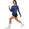 image:imageMAGCOMSEN Womens UPF 50 Sun Shirts Long Sleeve UV Protection Shirt Quick Dry Lightweight Workout Athletic Hiking TopsBluegrey