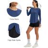 image:imageMAGCOMSEN Womens UPF 50 Sun Shirts Long Sleeve UV Protection Shirt Quick Dry Lightweight Workout Athletic Hiking TopsBluegrey