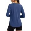 image:imageMAGCOMSEN Womens UPF 50 Sun Shirts Long Sleeve UV Protection Shirt Quick Dry Lightweight Workout Athletic Hiking TopsBluegrey
