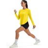 image:imageMAGCOMSEN Womens UPF 50 Sun Shirts Long Sleeve UV Protection Shirt Quick Dry Lightweight Workout Athletic Hiking TopsBright Yellow