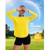 image:imageMAGCOMSEN Womens UPF 50 Sun Shirts Long Sleeve UV Protection Shirt Quick Dry Lightweight Workout Athletic Hiking TopsBright Yellow