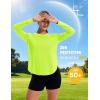 image:imageMAGCOMSEN Womens UPF 50 Sun Shirts Long Sleeve UV Protection Shirt Quick Dry Lightweight Workout Athletic Hiking TopsFluorescent Green