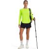 image:imageMAGCOMSEN Womens UPF 50 Sun Shirts Long Sleeve UV Protection Shirt Quick Dry Lightweight Workout Athletic Hiking TopsFluorescent Green