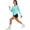 image:imageMAGCOMSEN Womens UPF 50 Sun Shirts Long Sleeve UV Protection Shirt Quick Dry Lightweight Workout Athletic Hiking TopsLight Blue