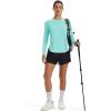 image:imageMAGCOMSEN Womens UPF 50 Sun Shirts Long Sleeve UV Protection Shirt Quick Dry Lightweight Workout Athletic Hiking TopsLight Blue