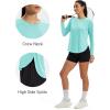 image:imageMAGCOMSEN Womens UPF 50 Sun Shirts Long Sleeve UV Protection Shirt Quick Dry Lightweight Workout Athletic Hiking TopsLight Blue
