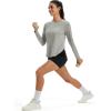 image:imageMAGCOMSEN Womens UPF 50 Sun Shirts Long Sleeve UV Protection Shirt Quick Dry Lightweight Workout Athletic Hiking TopsLightgrey