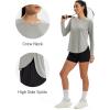 image:imageMAGCOMSEN Womens UPF 50 Sun Shirts Long Sleeve UV Protection Shirt Quick Dry Lightweight Workout Athletic Hiking TopsLightgrey