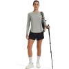 image:imageMAGCOMSEN Womens UPF 50 Sun Shirts Long Sleeve UV Protection Shirt Quick Dry Lightweight Workout Athletic Hiking TopsLightgrey