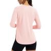 image:imageMAGCOMSEN Womens UPF 50 Sun Shirts Long Sleeve UV Protection Shirt Quick Dry Lightweight Workout Athletic Hiking TopsLightpink