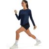 image:imageMAGCOMSEN Womens UPF 50 Sun Shirts Long Sleeve UV Protection Shirt Quick Dry Lightweight Workout Athletic Hiking TopsNavy