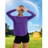 image:imageMAGCOMSEN Womens UPF 50 Sun Shirts Long Sleeve UV Protection Shirt Quick Dry Lightweight Workout Athletic Hiking TopsPurple