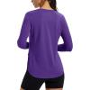 image:imageMAGCOMSEN Womens UPF 50 Sun Shirts Long Sleeve UV Protection Shirt Quick Dry Lightweight Workout Athletic Hiking TopsPurple