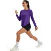 image:imageMAGCOMSEN Womens UPF 50 Sun Shirts Long Sleeve UV Protection Shirt Quick Dry Lightweight Workout Athletic Hiking TopsPurple
