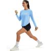 image:imageMAGCOMSEN Womens UPF 50 Sun Shirts Long Sleeve UV Protection Shirt Quick Dry Lightweight Workout Athletic Hiking TopsSkyblue