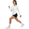 image:imageMAGCOMSEN Womens UPF 50 Sun Shirts Long Sleeve UV Protection Shirt Quick Dry Lightweight Workout Athletic Hiking TopsWhite