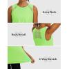 image:imageMAGCOMSEN Womens Workout Tank Tops Athletic Mesh Sleeveless Quick Dry Cooling Moisture Wicking Top for Running Gym YogaBrightgreen