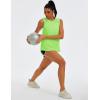 image:imageMAGCOMSEN Womens Workout Tank Tops Athletic Mesh Sleeveless Quick Dry Cooling Moisture Wicking Top for Running Gym YogaBrightgreen