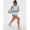 image:imageMAGCOMSEN Womens Workout Tank Tops Athletic Mesh Sleeveless Quick Dry Cooling Moisture Wicking Top for Running Gym YogaLight Blue