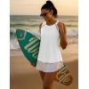 image:imageMAGCOMSEN Womens Workout Tank Tops Athletic Mesh Sleeveless Quick Dry Cooling Moisture Wicking Top for Running Gym YogaWhite
