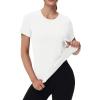 image:imageMAGCOMSEN Womens Workout Tops Short Sleeve Shirts UPF 50 Quick Dry Athletic Sun Protection Rash Guard for Women01white