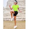 image:imageMAGCOMSEN Womens Workout Tops Short Sleeve Shirts UPF 50 Quick Dry Athletic Sun Protection Rash Guard for Women02fluorescent Green