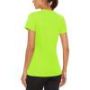 image:imageMAGCOMSEN Womens Workout Tops Short Sleeve Shirts UPF 50 Quick Dry Athletic Sun Protection Rash Guard for Women02fluorescent Green