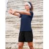 image:imageMAGCOMSEN Womens Workout Tops Short Sleeve Shirts UPF 50 Quick Dry Athletic Sun Protection Rash Guard for Women04navy